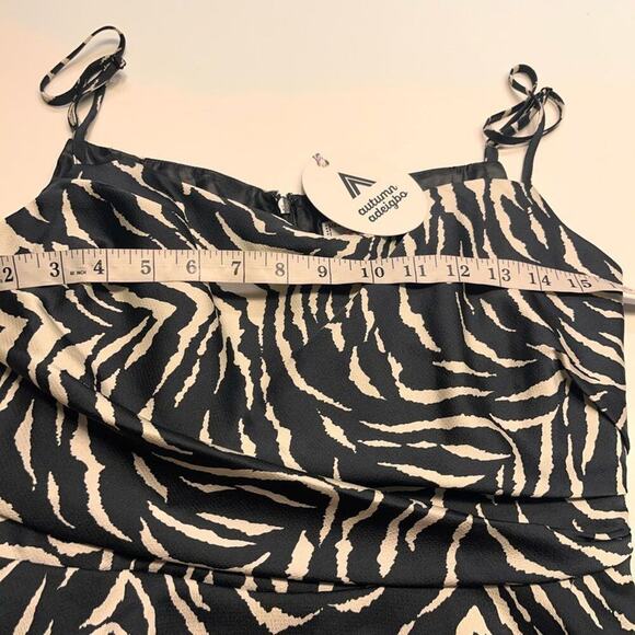 NWT Autumn Adeigbo Jules Dress in White Tiger Sz 6 MSRP $565 - Picture 11 of 11